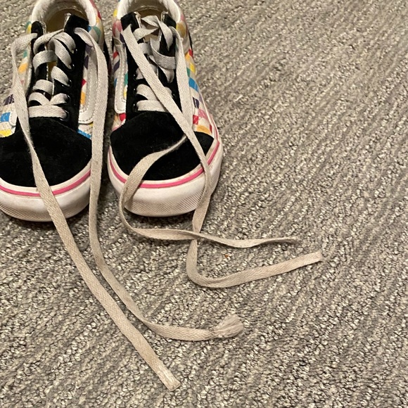 Kids Checkerboard Old Skool Vans 13 - Picture 7 of 10